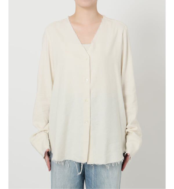 Plage「《追加予約》R&rsquo;IAM シルクMIX DAMEGE シャツ」|シャツ・ブラウス|