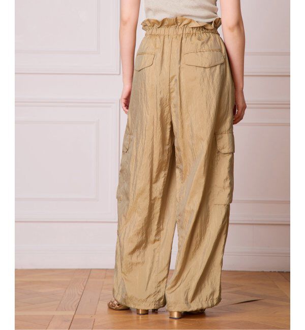 IENA LA BOUCLE「IENA LA BOUCLE ナイロンシルクライトタフタカーゴパンツ」|カーゴ|