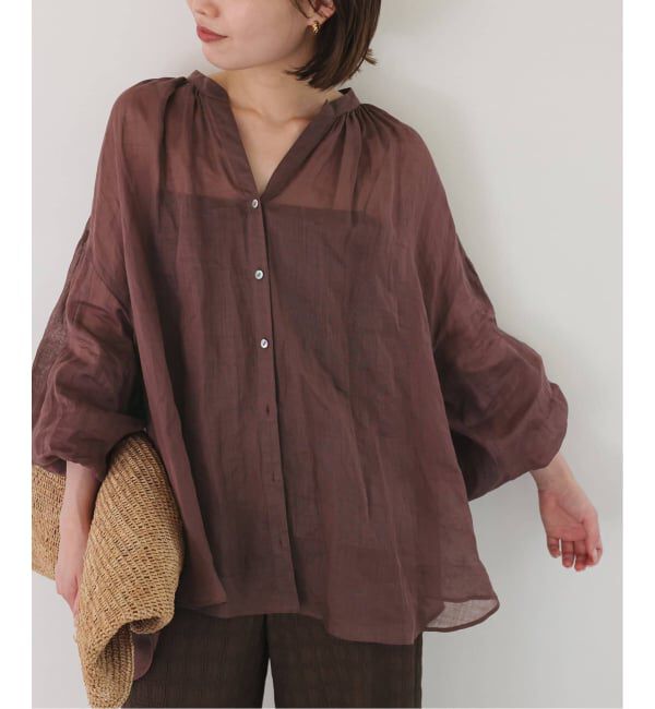 SLOBE IENA「《追加》ラミースキッパーシャツ」|シャツ・ブラウス|