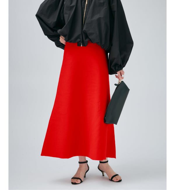 VERMEIL par iena「ダンボールニットフレアスカート」|スカート|