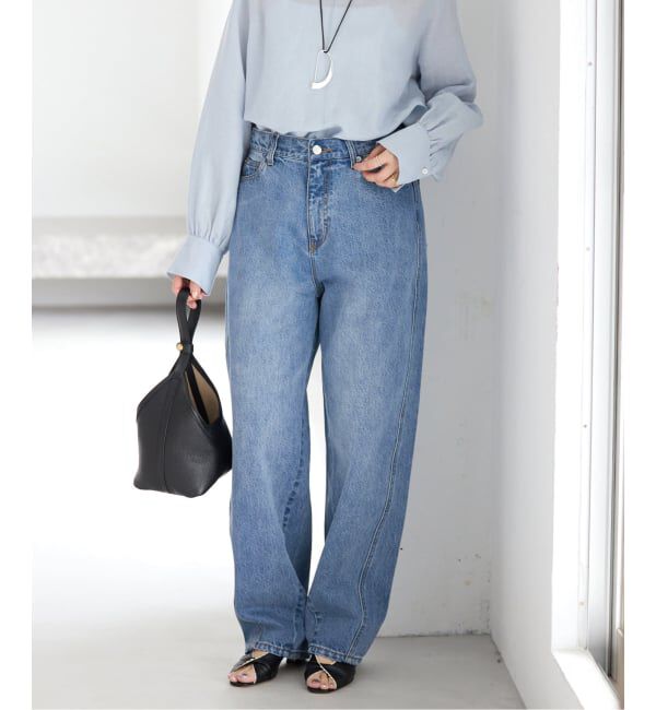 IENA「《WEB限定/追加2》カーブシルエットデニム」|デニム|