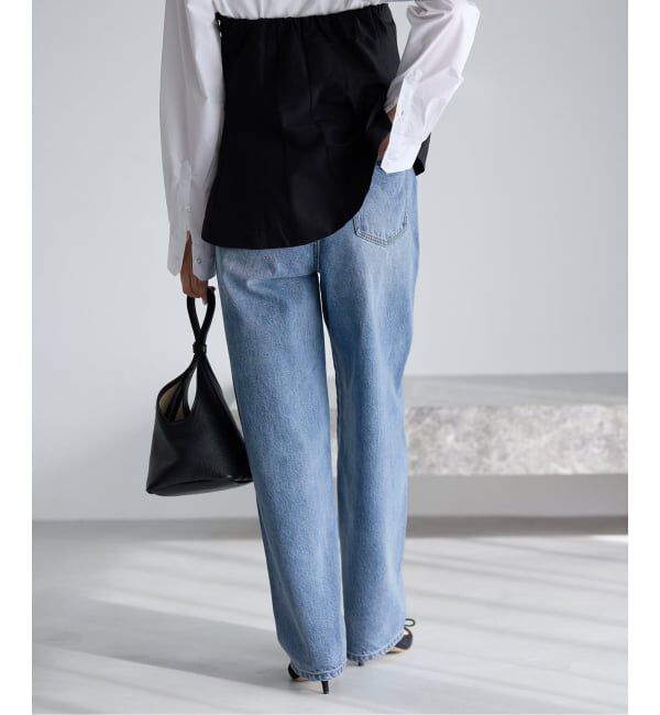 IENA「《WEB限定/追加2》カーブシルエットデニム」|デニム|