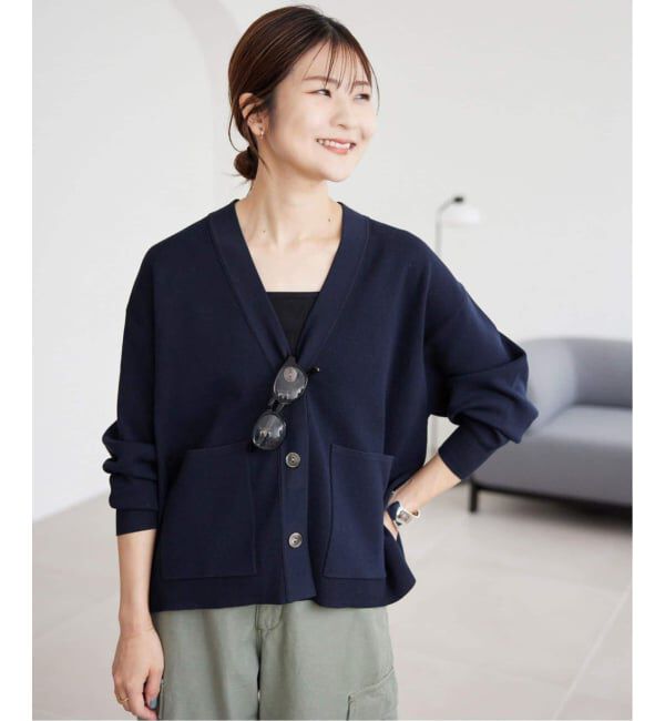 SLOBE IENA「《WEB・一部店舗限定/追加》スムースニットカーディガン」|カーディガン|