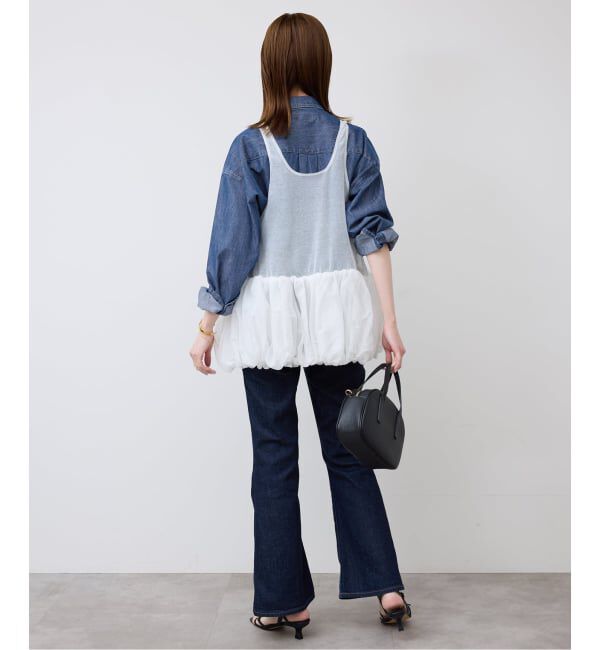 SLOBE IENA「《予約》LEDENIM LABOR FORM デニムシャツ」|シャツ・ブラウス|