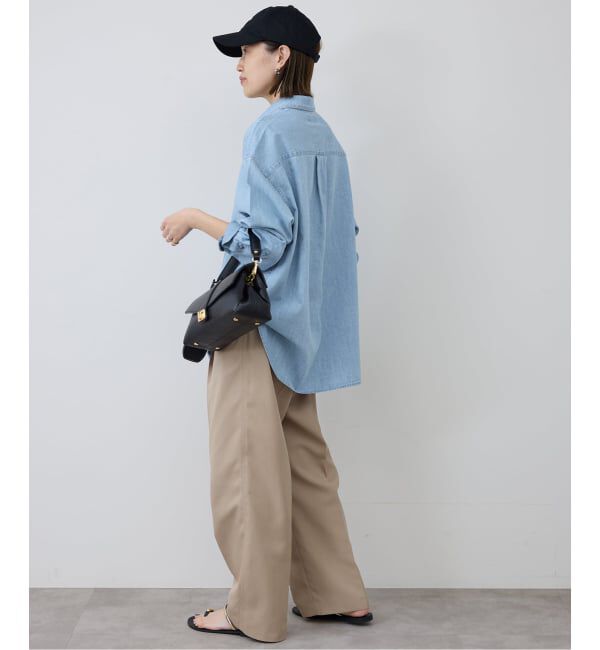 SLOBE IENA「《予約》LEDENIM LABOR FORM デニムシャツ」|シャツ・ブラウス|