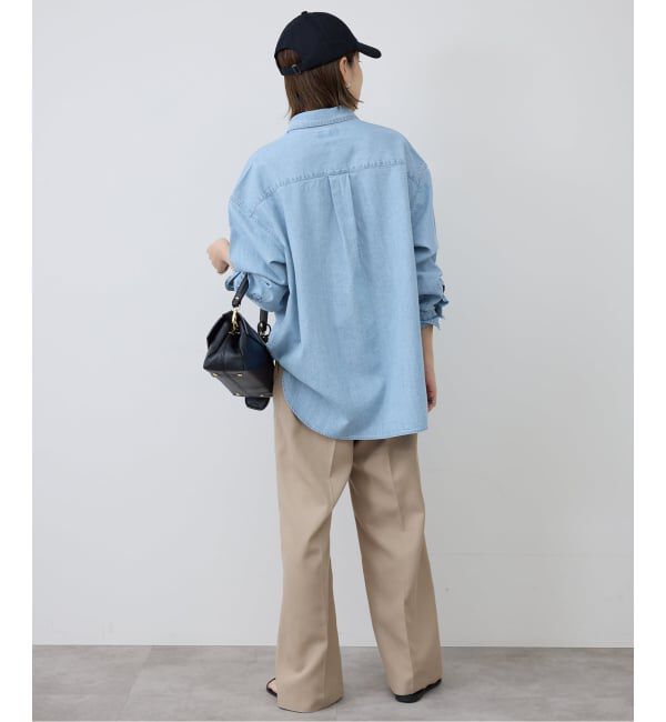 SLOBE IENA「《予約》LEDENIM LABOR FORM デニムシャツ」|シャツ・ブラウス|