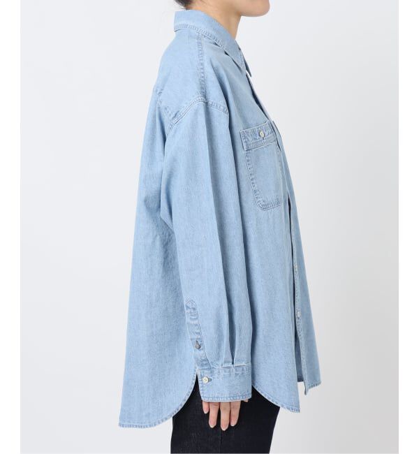 SLOBE IENA「《予約》LEDENIM LABOR FORM デニムシャツ」|シャツ・ブラウス|