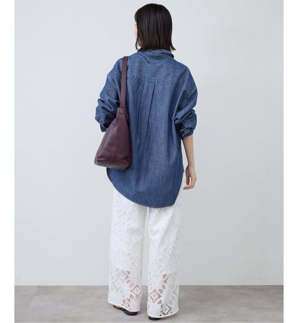 SLOBE IENA「《予約》LEDENIM LABOR FORM デニムシャツ」|シャツ・ブラウス|