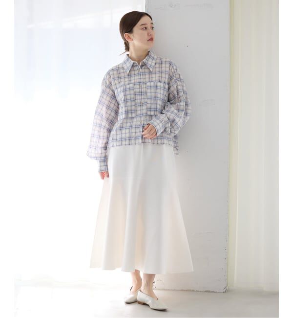 IENA「ファインコットンスムーススカート」|スカート|