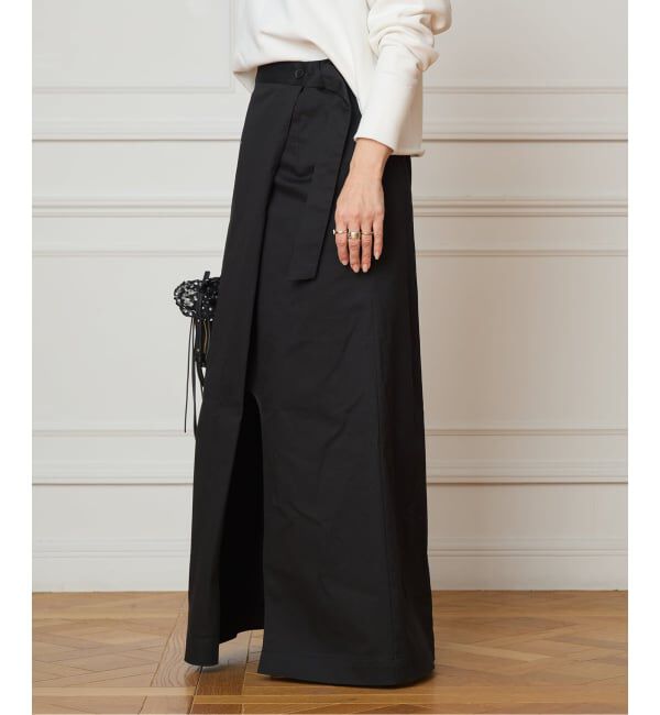 IENA LA BOUCLE「《予約》IENA LA BOUCLE チノラップスカート」|スカート|