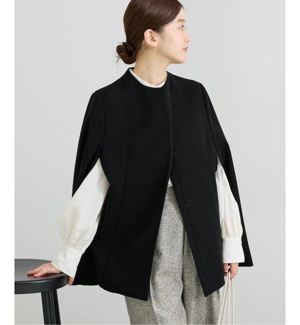 IENA「《セットアップ対応/追加》ケープジャケット」|その他|