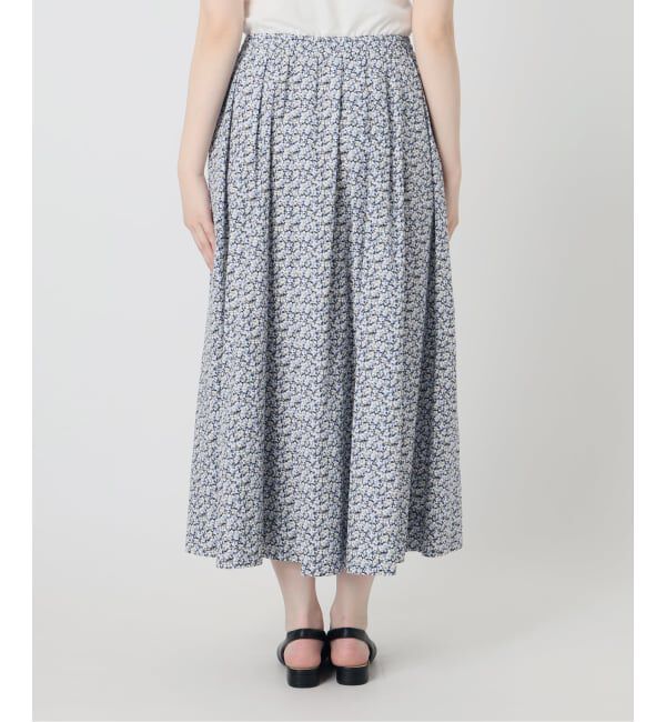 SLOBE IENA「《予約》Blue Flowerタックスカート」|スカート|