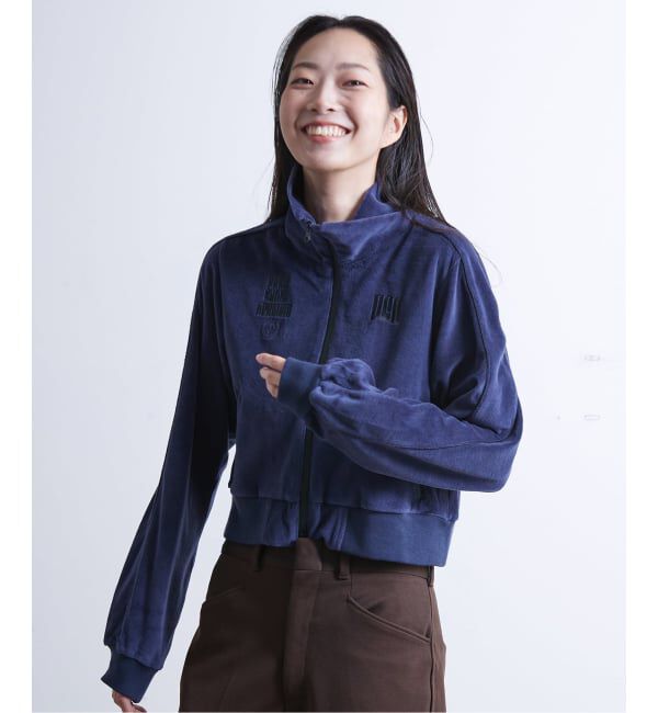 Paris Saint-Germain「【Paris Saint-Germain / パリ・サン＝ジェルマン】 PILE CROP TRACK JACKET」|その他|ネイビー