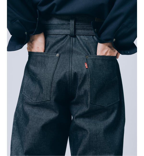 EDIFICE「《予約》LEVI&rsquo;S(R)/リーバイス(R) 別注 TWISTED BELTED デニムパンツ (L28)」|デニム|