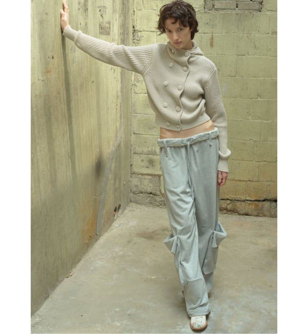 PULP「【Geek Office / ギークオフィス】OPEN YY / ROLLED WAIST SWEAT CARGO PANTS」|カーゴ|