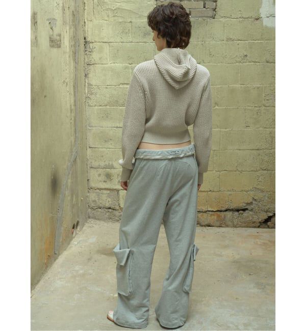 PULP「【Geek Office / ギークオフィス】OPEN YY / ROLLED WAIST SWEAT CARGO PANTS」|カーゴ|