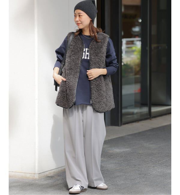 WEB限定追加》シープフェイクファージップベスト（JOURNAL STANDARD