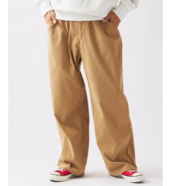 JOURNAL STANDARD relume「TECH &rdquo;SOLOTEX(R)&rdquo; コーデュロイ ウォッシャブル スクエア イージーパンツ」|スラックス|