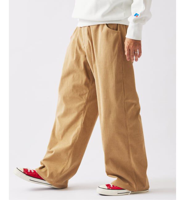 JOURNAL STANDARD relume「TECH &rdquo;SOLOTEX(R)&rdquo; コーデュロイ ウォッシャブル スクエア イージーパンツ」|スラックス|
