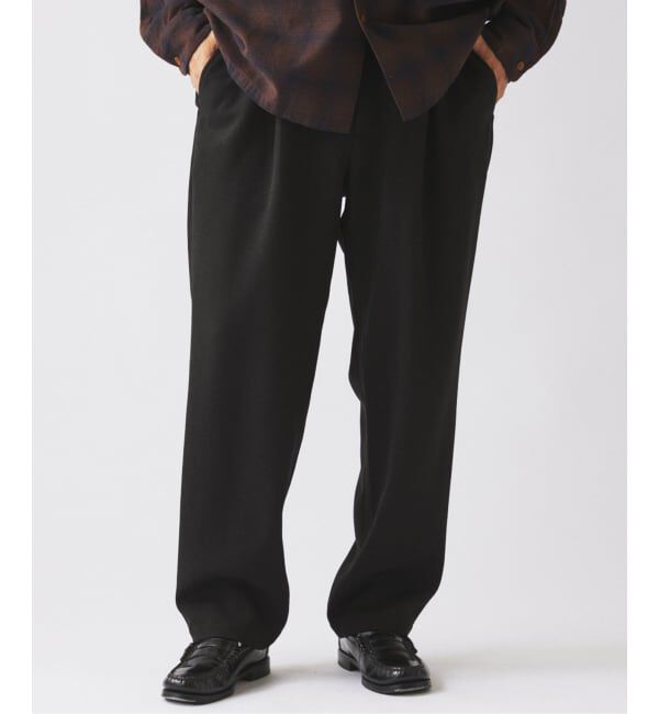JOURNAL STANDARD relume「TECH ウーリッシュウォーム イージー スラックス (セットアップ対応可能)」|スラックス|ブラック