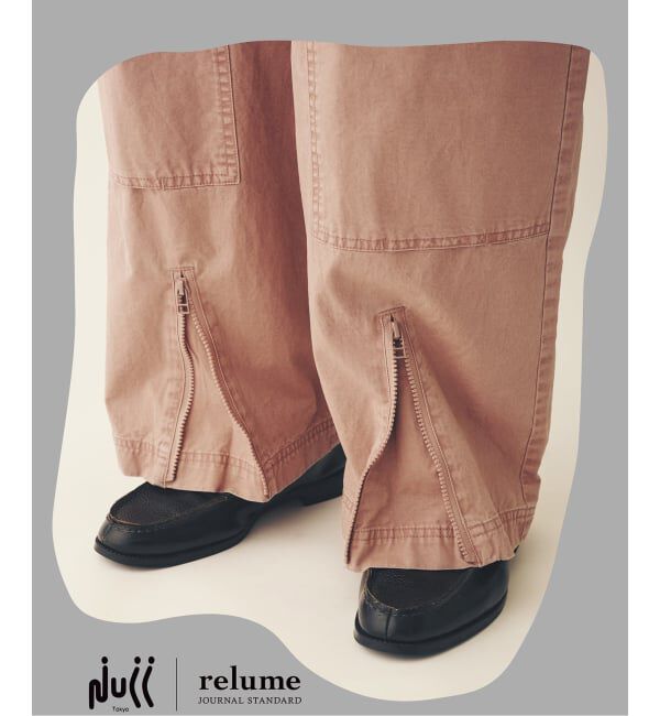 JOURNAL STANDARD relume「NULL TOKYO / ヌル トウキョウ 別注 アウトサイド ロング パンツ　」|カーゴ|ピンク