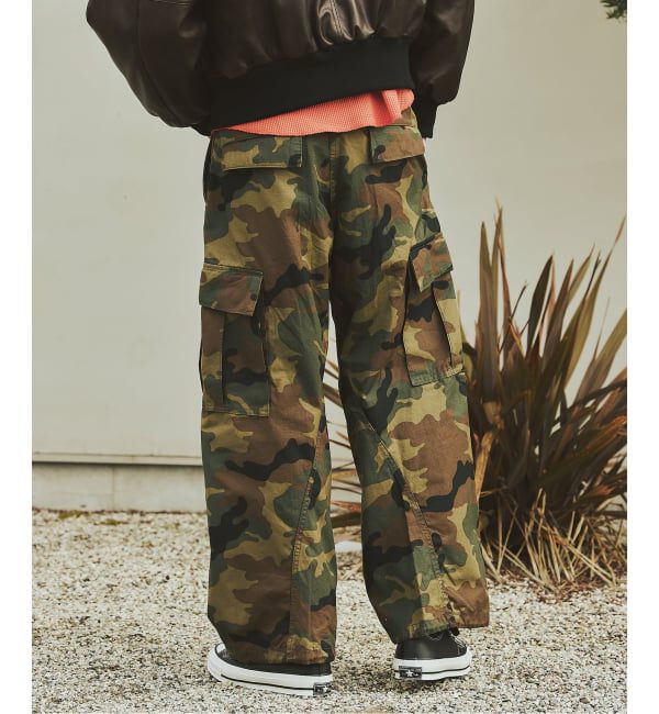 JOURNAL STANDARD「3D ミリタリー ジャングル ファティーグ 6ポケット カモ柄 パンツ」|カーゴ|