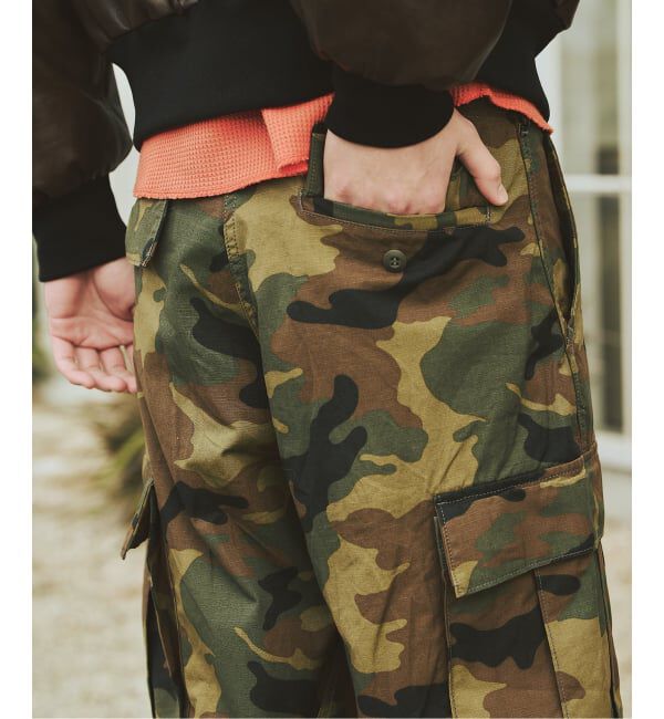 JOURNAL STANDARD「3D ミリタリー ジャングル ファティーグ 6ポケット カモ柄 パンツ」|カーゴ|