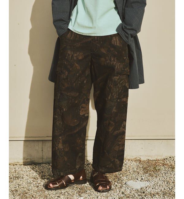 JOURNAL STANDARD「3D ミリタリー ジャングル ファティーグ 6ポケット カモ柄 パンツ」|カーゴ|