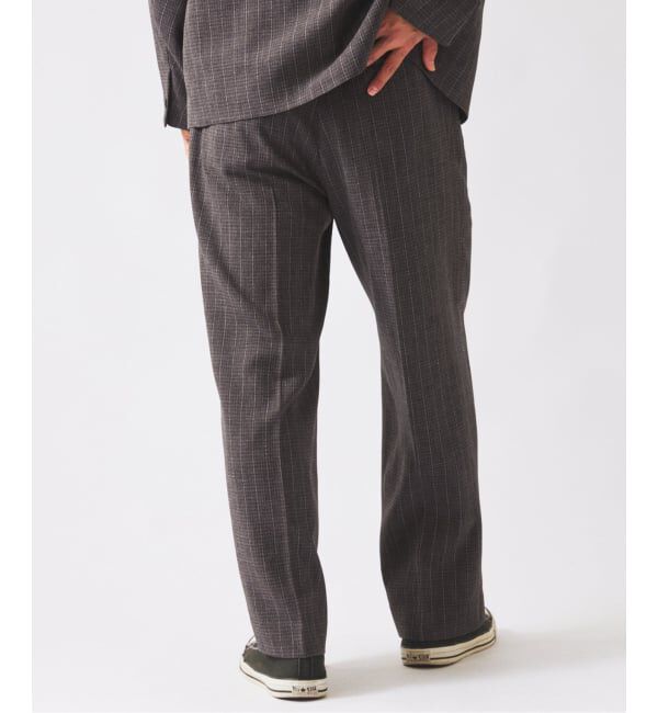 JOURNAL STANDARD relume「ウォッシャブル バスケット ストライプ ワイドスラックス(セットアップ対応可能)」|スラックス|