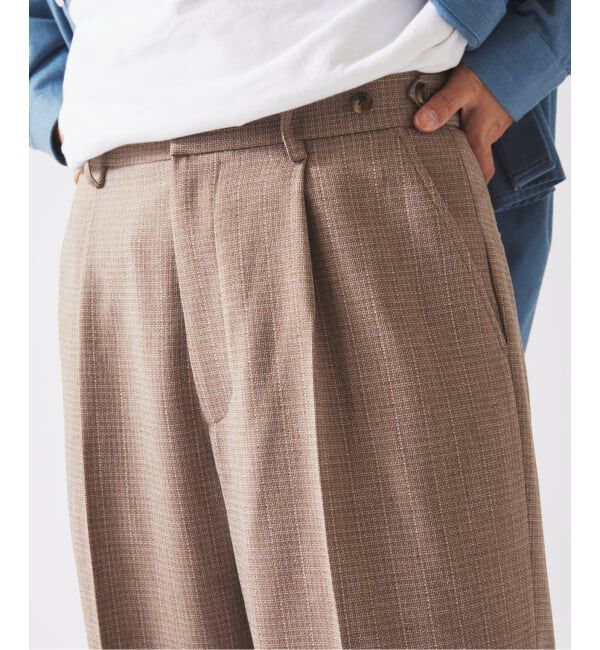 JOURNAL STANDARD relume「ウォッシャブル バスケット ストライプ ワイドスラックス(セットアップ対応可能)」|スラックス|