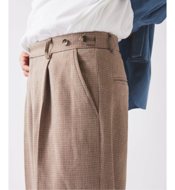 JOURNAL STANDARD relume「ウォッシャブル バスケット ストライプ ワイドスラックス(セットアップ対応可能)」|スラックス|