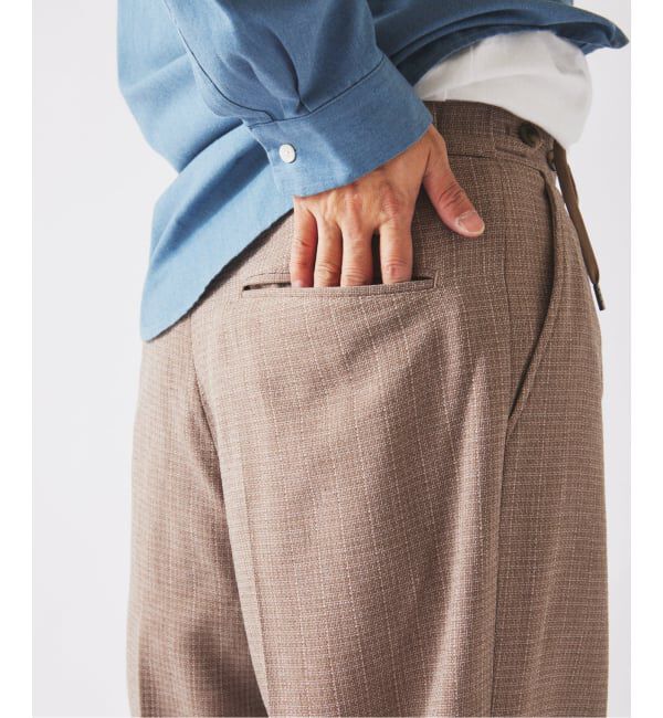 JOURNAL STANDARD relume「ウォッシャブル バスケット ストライプ ワイドスラックス(セットアップ対応可能)」|スラックス|