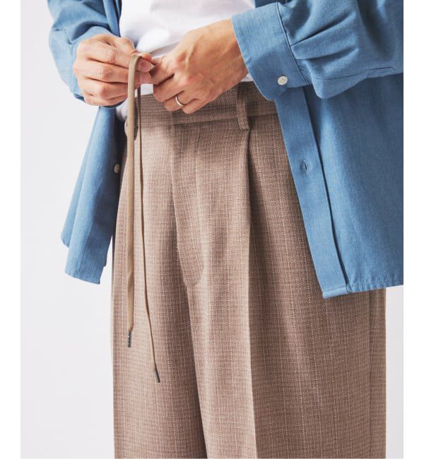 JOURNAL STANDARD relume「ウォッシャブル バスケット ストライプ ワイドスラックス(セットアップ対応可能)」|スラックス|