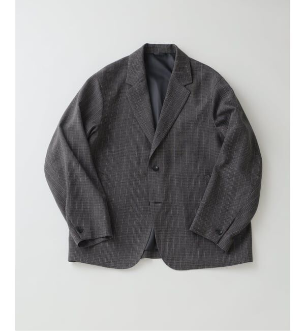 JOURNAL STANDARD relume「ウォッシャブル バスケット ストライプ ジャケット(セットアップ対応可能)」|その他|グレー
