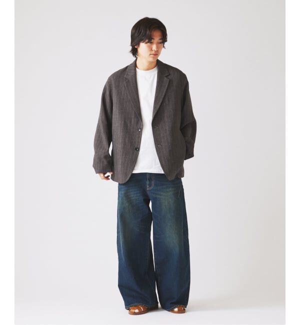 JOURNAL STANDARD relume「ウォッシャブル バスケット ストライプ ジャケット(セットアップ対応可能)」|その他|