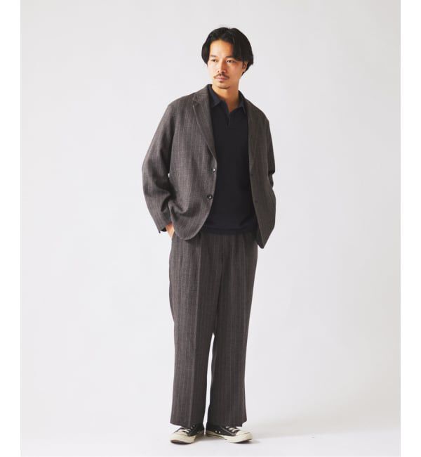 JOURNAL STANDARD relume「ウォッシャブル バスケット ストライプ ジャケット(セットアップ対応可能)」|その他|