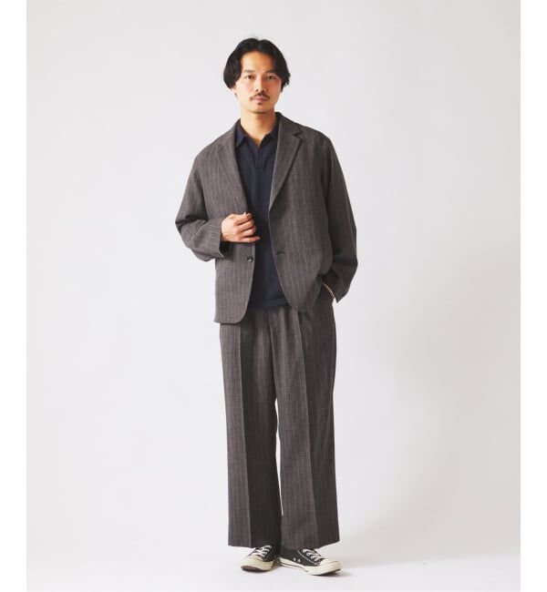 JOURNAL STANDARD relume「ウォッシャブル バスケット ストライプ ジャケット(セットアップ対応可能)」|その他|