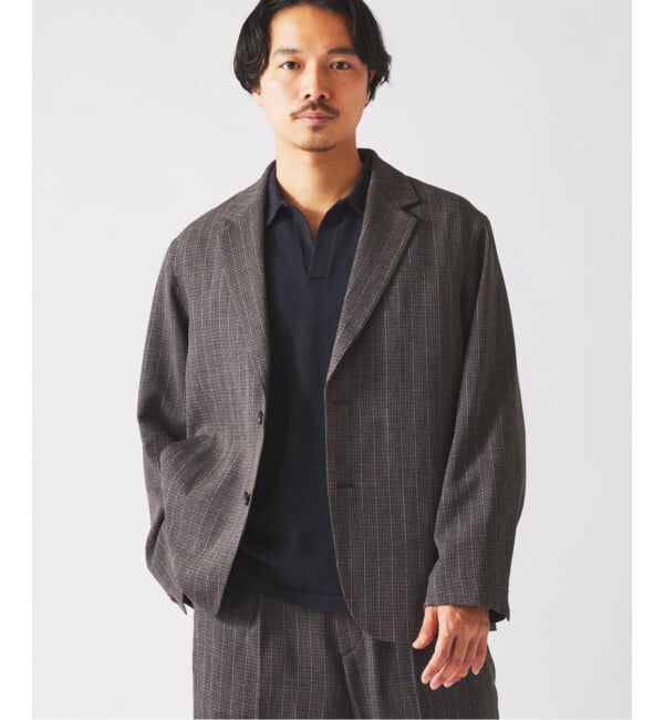 JOURNAL STANDARD relume「ウォッシャブル バスケット ストライプ ジャケット(セットアップ対応可能)」|その他|