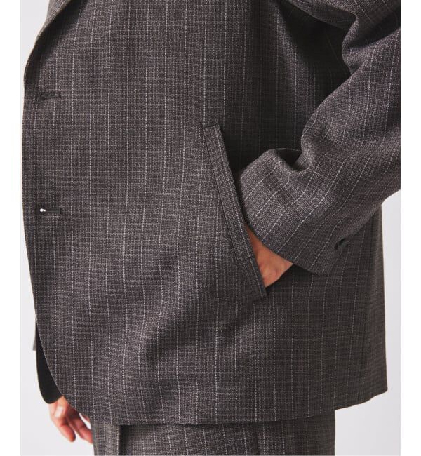 JOURNAL STANDARD relume「ウォッシャブル バスケット ストライプ ジャケット(セットアップ対応可能)」|その他|