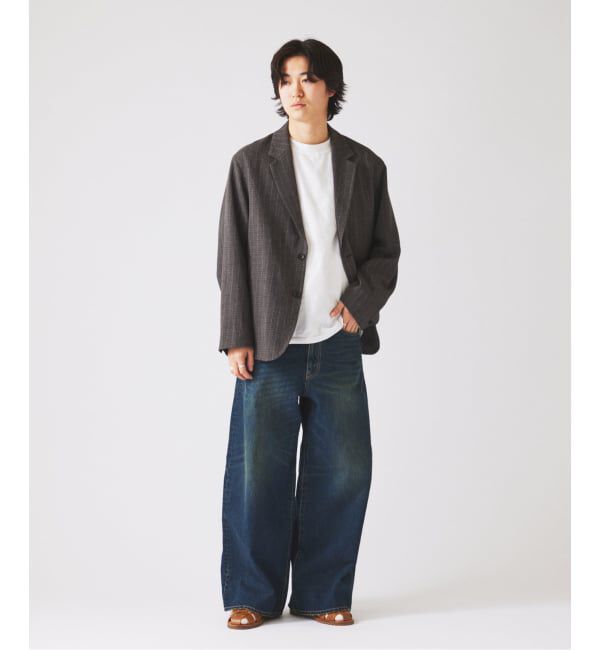 JOURNAL STANDARD relume「ウォッシャブル バスケット ストライプ ジャケット(セットアップ対応可能)」|その他|