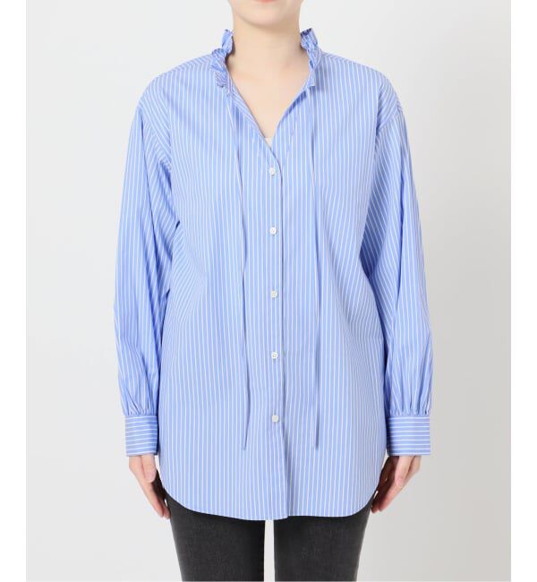 JOURNAL STANDARD relume「ハイカウントストライプスタンドカラー2way」|シャツ・ブラウス|