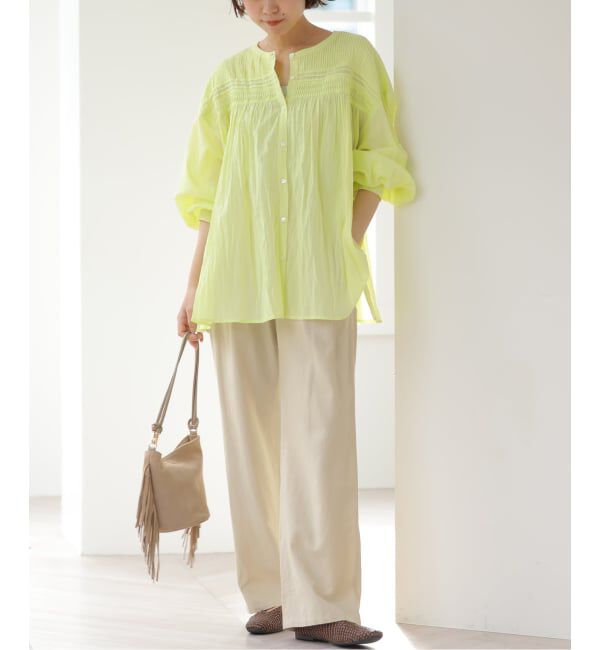 JOURNAL STANDARD relume「《予約》［26SS新作］リネンフィールタックパンツ」|スラックス|