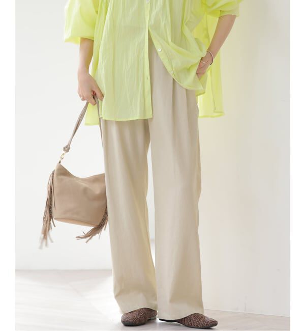 JOURNAL STANDARD relume「《予約》［26SS新作］リネンフィールタックパンツ」|スラックス|