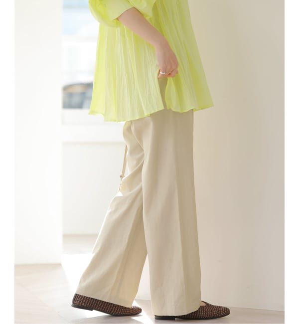JOURNAL STANDARD relume「《予約》［26SS新作］リネンフィールタックパンツ」|スラックス|