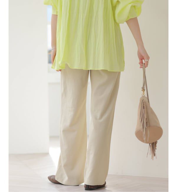 JOURNAL STANDARD relume「《予約》［26SS新作］リネンフィールタックパンツ」|スラックス|