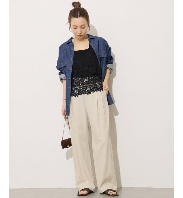 JOURNAL STANDARD relume「《予約》［26SS新作］リネンフィールタックパンツ」|スラックス|