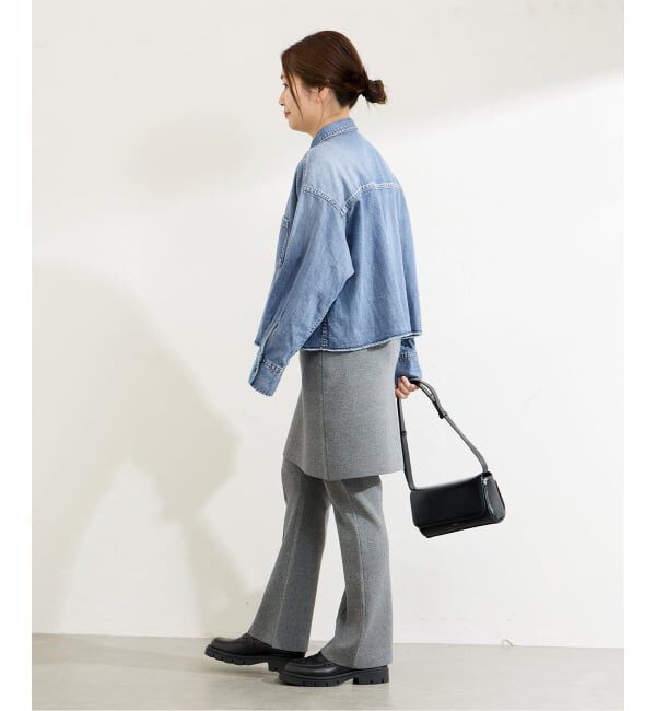 JOURNAL STANDARD「《追加》ライトオンスデニムクロップドシャツ」|シャツ・ブラウス|