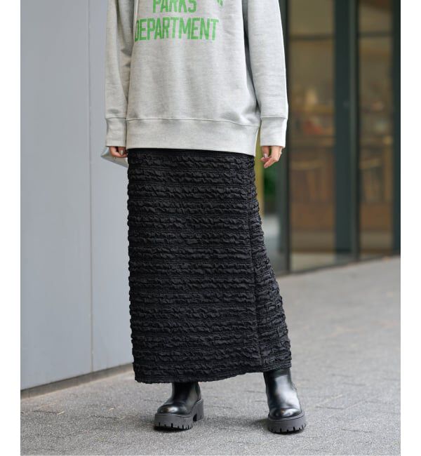 JOURNAL STANDARD relume「《追加》シャーリングジャガードスカート」|スカート|