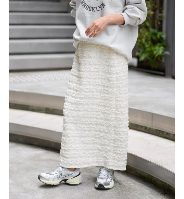 JOURNAL STANDARD relume「《追加》シャーリングジャガードスカート」|スカート|