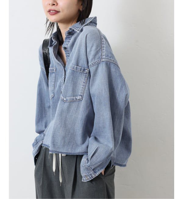 JOURNAL STANDARD「《追加2》ライトオンスデニムクロップドシャツ」|シャツ・ブラウス|